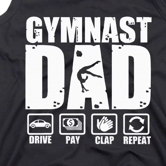 Gymnast Dad Proud Gymnastics Father Humor Tank Top