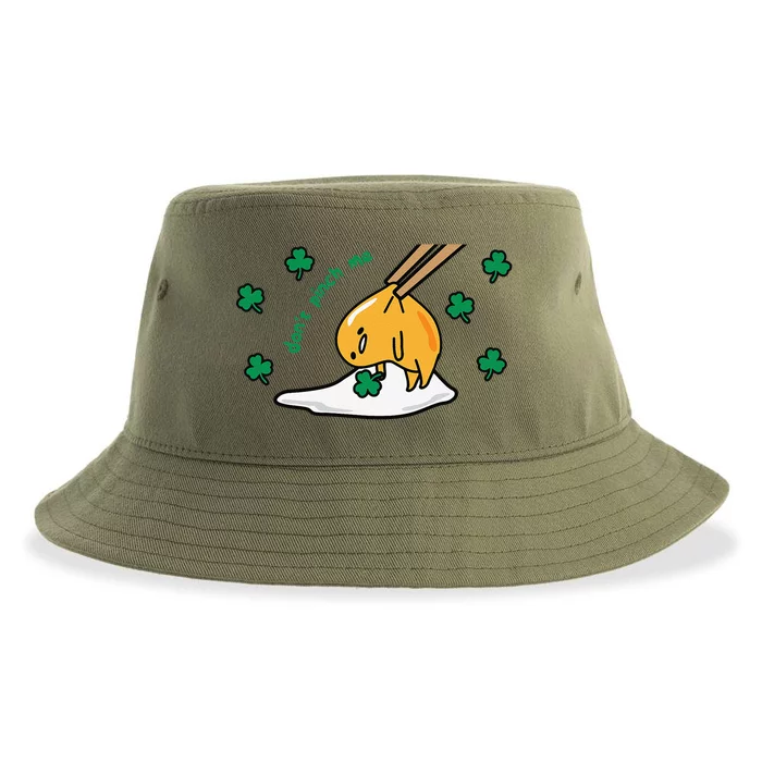 Gudetama Don't Pinch Me Saint Patrick's Day Sustainable Bucket Hat