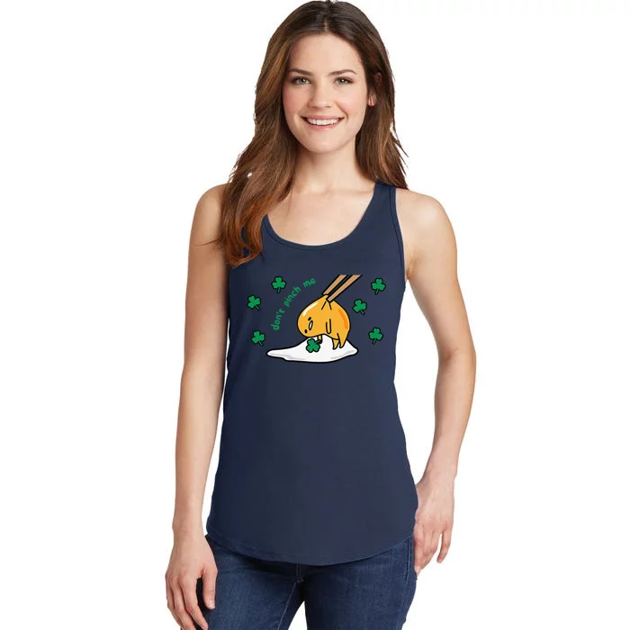 Gudetama Don't Pinch Me Saint Patrick's Day Ladies Essential Tank