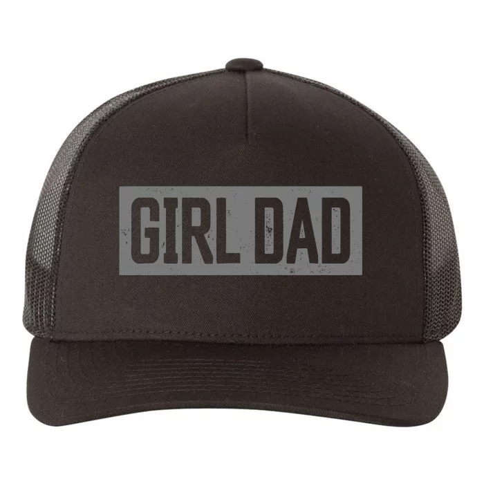 Girl Dad Proud Father of Girl Fathers Day Vintage Yupoong Adult 5-Panel Trucker Hat