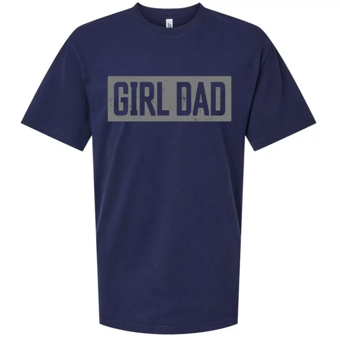 Girl Dad Proud Father of Girl Fathers Day Vintage Sueded Cloud Jersey T-Shirt