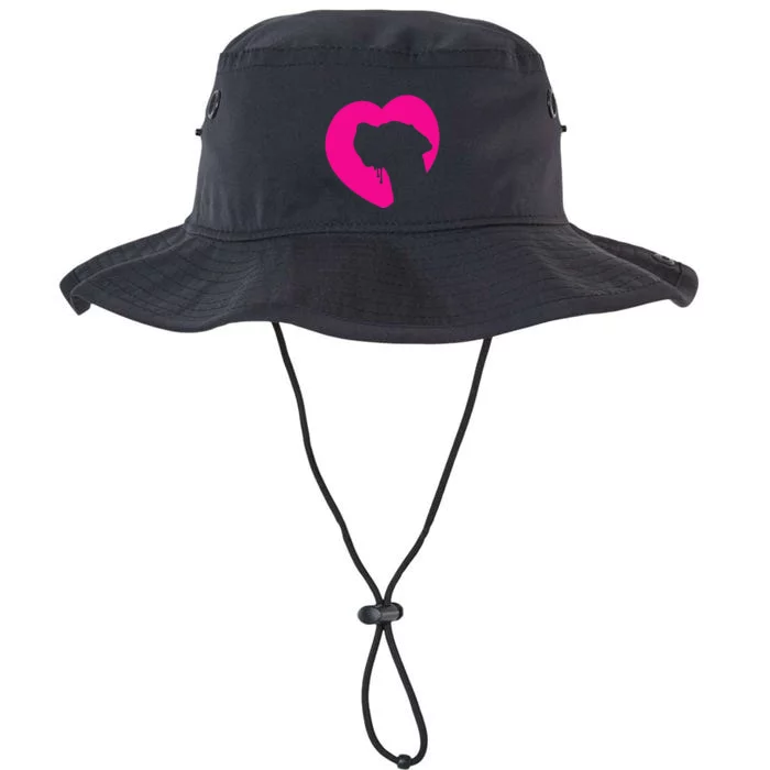 Great Dane Profile Heart Pink Legacy Cool Fit Booney Bucket Hat