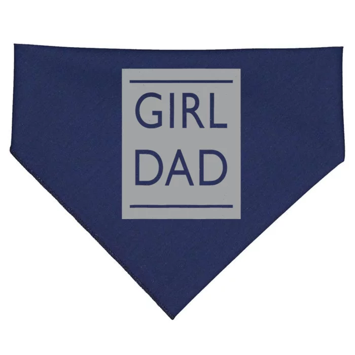 Girl Dad Proud Father Of Girl Dad USA-Made Doggie Bandana