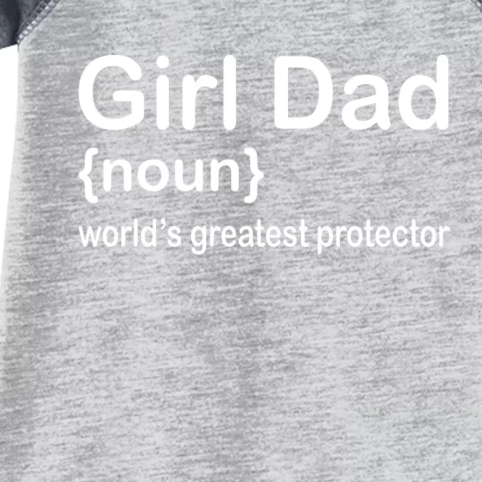 Girl Dad Proud Father Of Girl Dad Fun Fathers Infant Baby Jersey Bodysuit