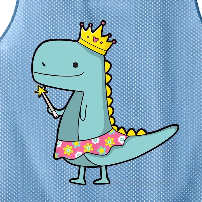 Girl Dinosaur Princess Art Mesh Reversible Basketball Jersey Tank