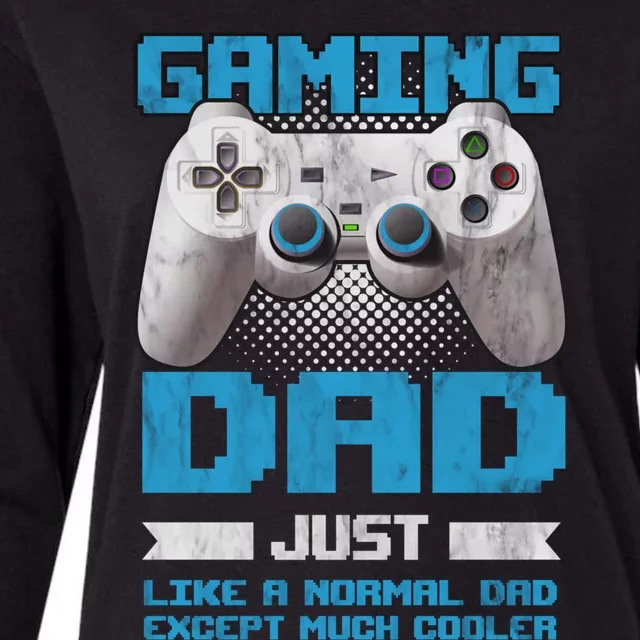 Gaming Dad Papa Daddy Dad Fatherhood Fathers Day Cool Gift Womens Cotton Relaxed Long Sleeve T-Shirt