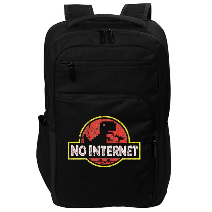 Geeky Dinosaur Pixel Art Nerdy Computer Programming Geeks Impact Tech Backpack