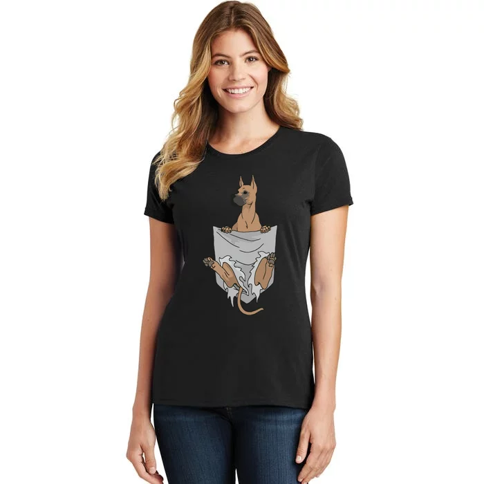 Great Dane Pocket Funny Great Dane Women's T-Shirt