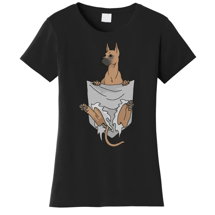 Great Dane Pocket Funny Great Dane Women's T-Shirt