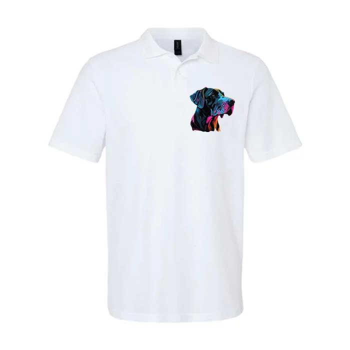 Great Dane Pop Art Great Dane Lovers Softstyle Adult Sport Polo