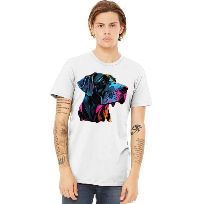 Great Dane Pop Art Great Dane Lovers Premium T-Shirt