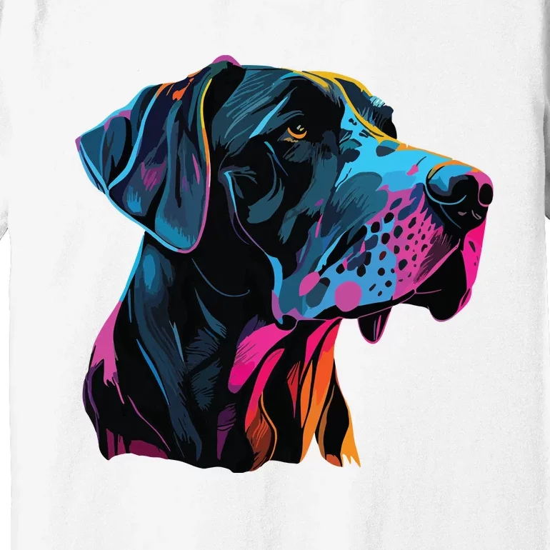 Great Dane Pop Art Great Dane Lovers Premium T-Shirt