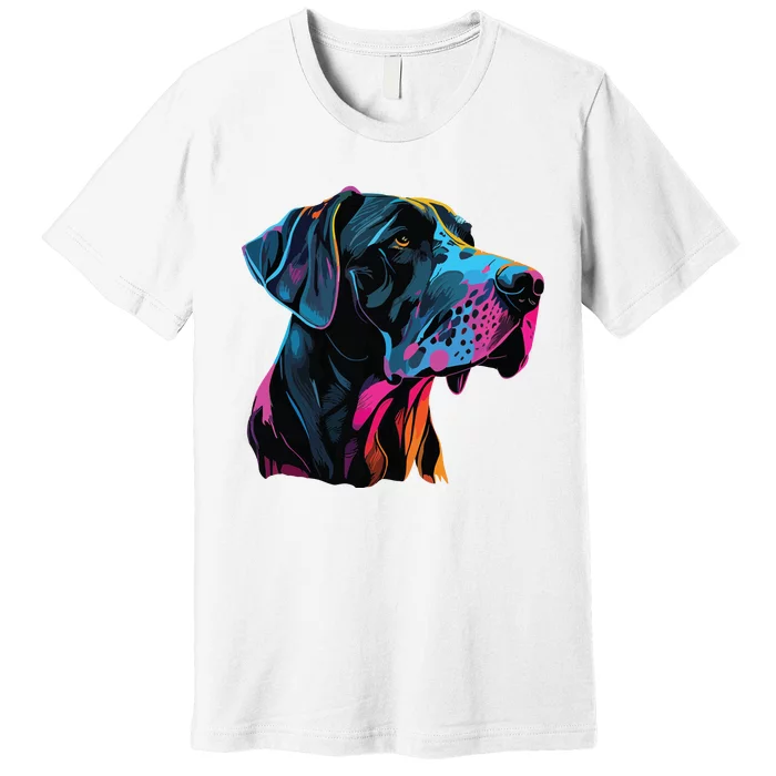 Great Dane Pop Art Great Dane Lovers Premium T-Shirt