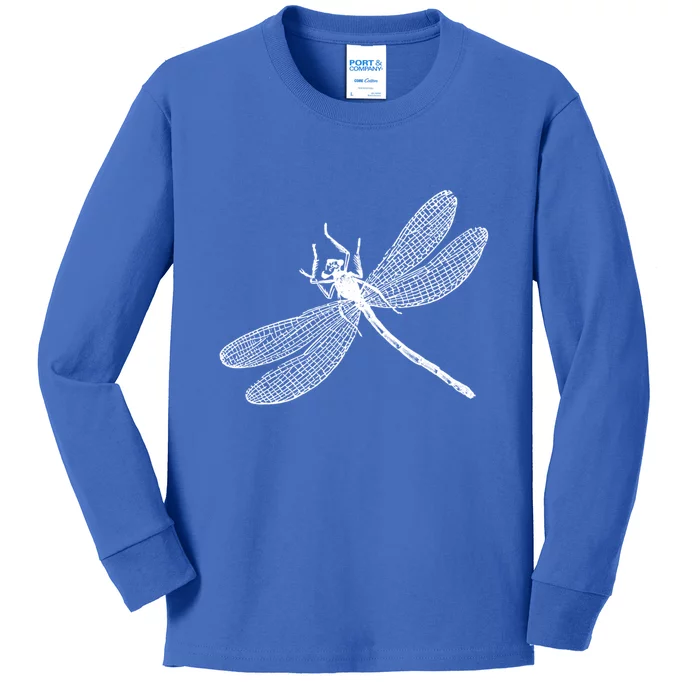 Garden Dragonfly Print Gift Kids Long Sleeve Shirt