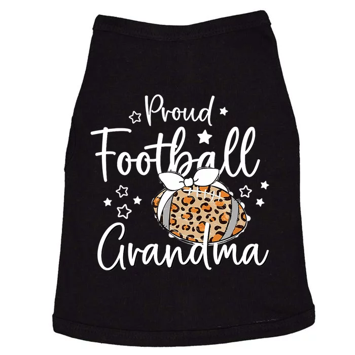 Game Day Proud Football Grandma Leopard Spirit T Tee Design Doggie Tank