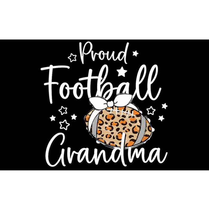 Game Day Proud Football Grandma Leopard Spirit T Tee Design Bumper Sticker