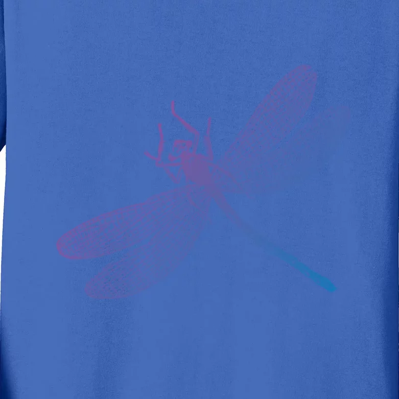 Garden Dragonfly Print Gift Kids Long Sleeve Shirt