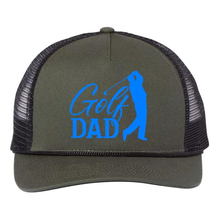 Golf Dad Quote Classic Father's Day Gift For Dad Retro Rope Trucker Hat Cap