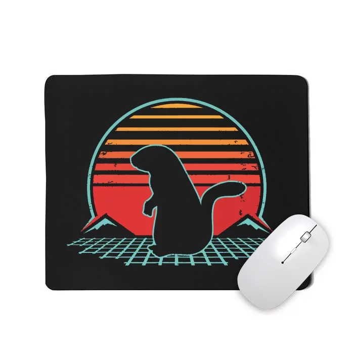 Groundhog Day Retro Vintage 80s Style Gift Mousepad