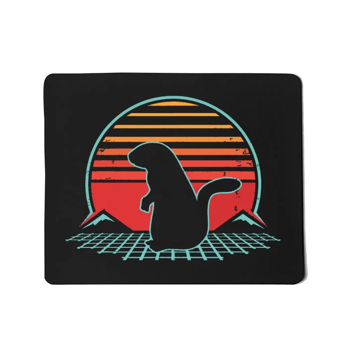 Groundhog Day Retro Vintage 80s Style Gift Mousepad