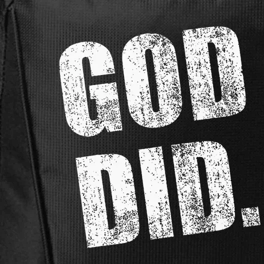 God Did Rotated Distressed City Backpack