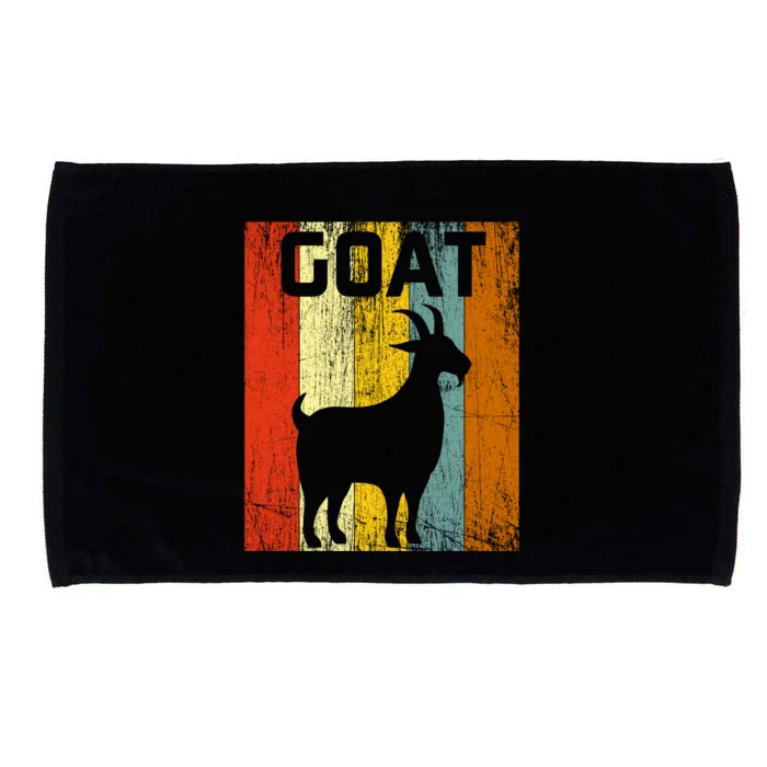 Goat Disco Retro Vintage Goat Lover Microfiber Hand Towel