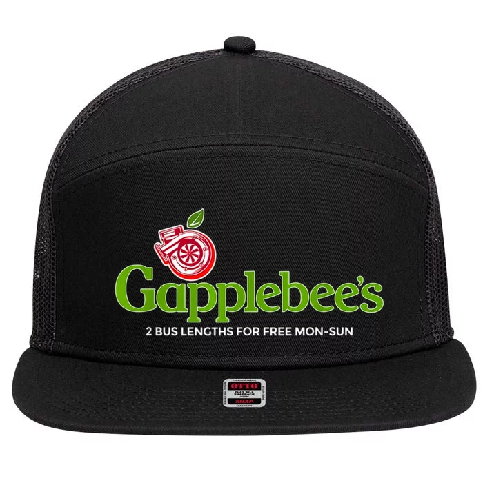 Gapplebees Drag Racing Gapped American Muscle Gift 7 Panel Mesh Trucker Snapback Hat