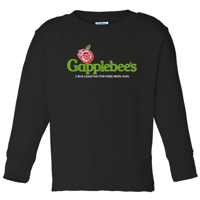 Gapplebees Drag Racing Gapped American Muscle Gift Toddler Long Sleeve Shirt