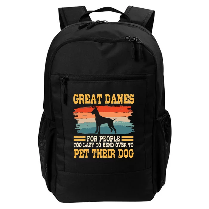 Great Dane Retro Vintage German Mastiff Gentle Dog Lover Daily Commute Backpack