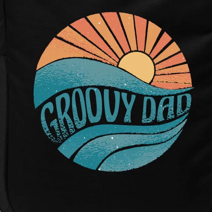 Groovy Dad Retro Sunset Gift Impact Tech Backpack