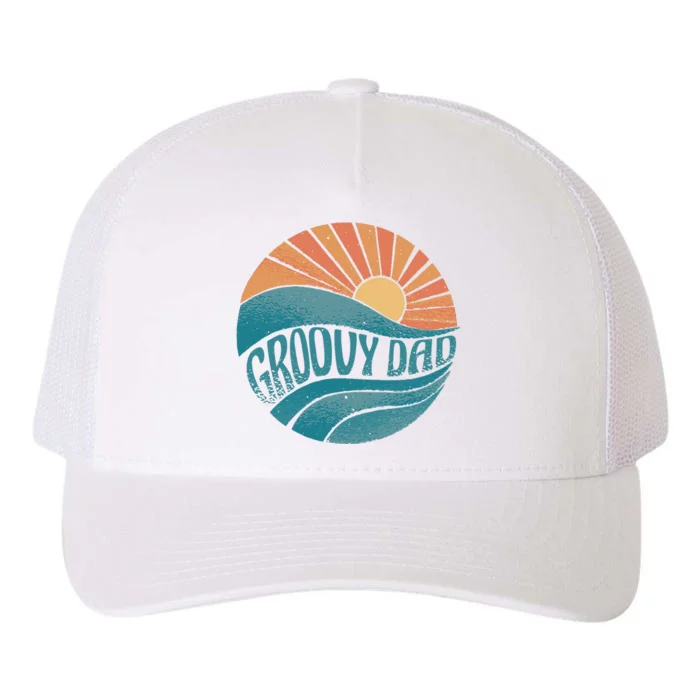 Groovy Dad Retro Sunset Gift Yupoong Adult 5-Panel Trucker Hat