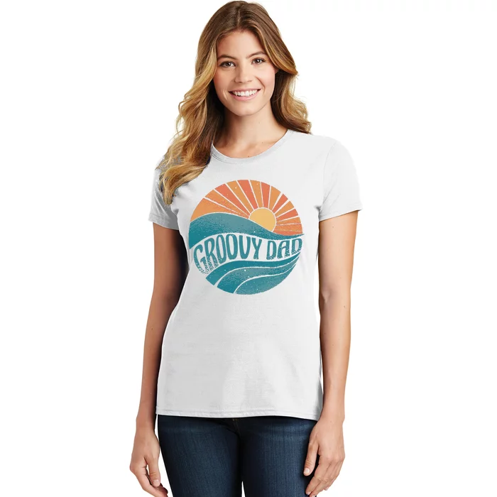 Groovy Dad Retro Sunset Gift Women's T-Shirt