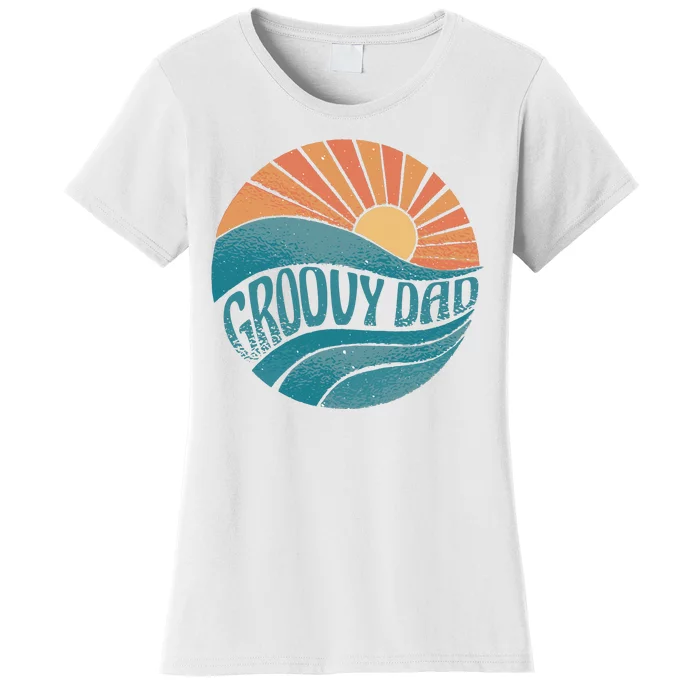 Groovy Dad Retro Sunset Gift Women's T-Shirt