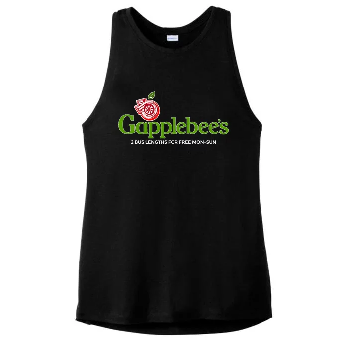 GapplebeeS Drag Racing American Muscle Turbo Boosted Ladies Tri-Blend Wicking Tank