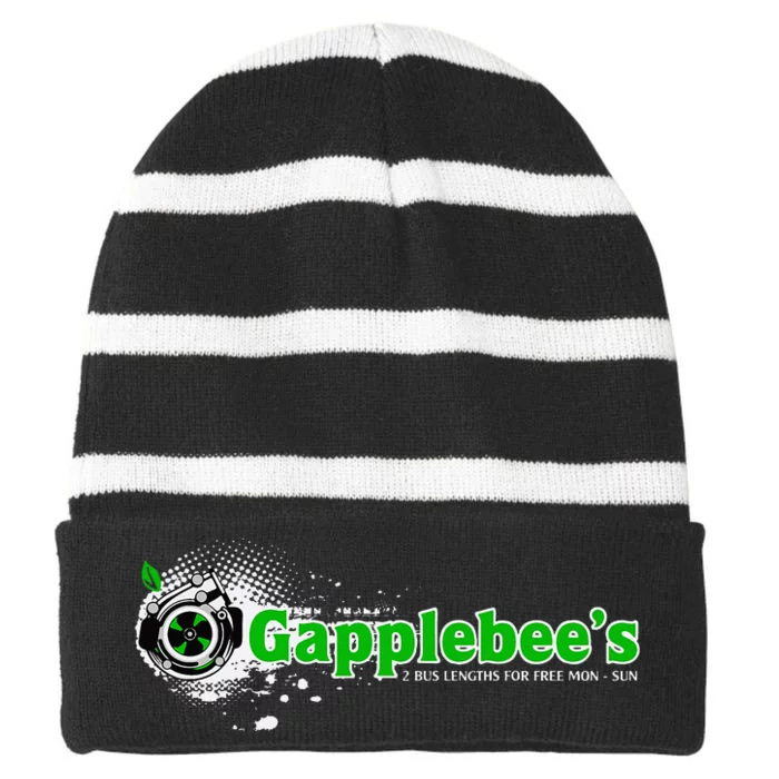 GapplebeeS Drag Racing Car Guy Striped Beanie with Solid Band