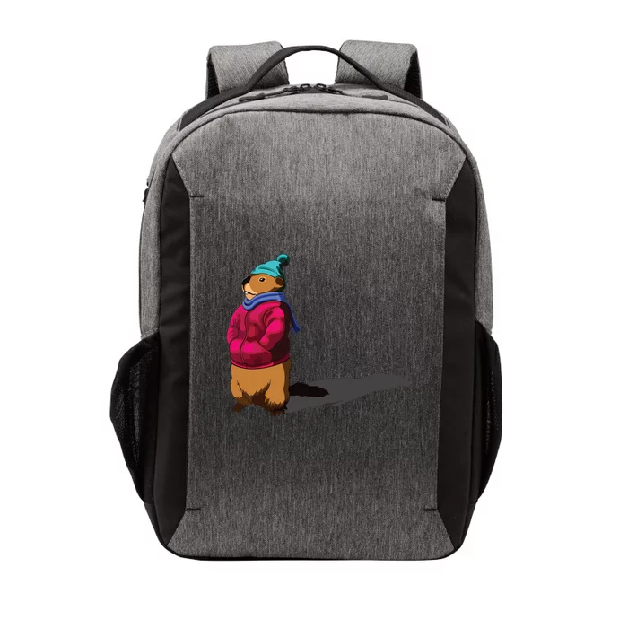 Groundhog Day Shadow Gift Ground Hog Vector Backpack