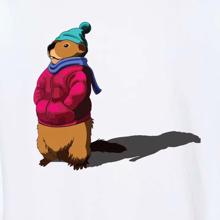 Groundhog Day Shadow Gift Ground Hog Garment-Dyed Sweatshirt