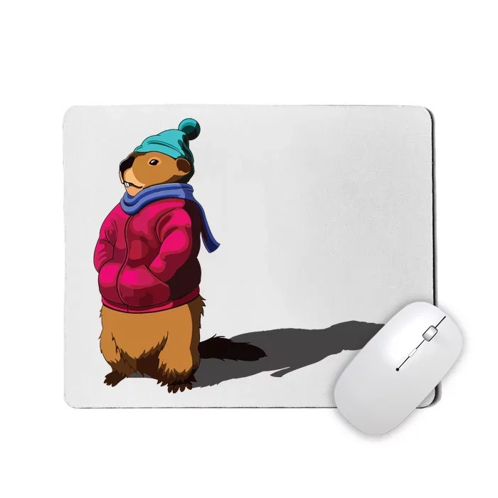 Groundhog Day Shadow Gift Ground Hog Mousepad