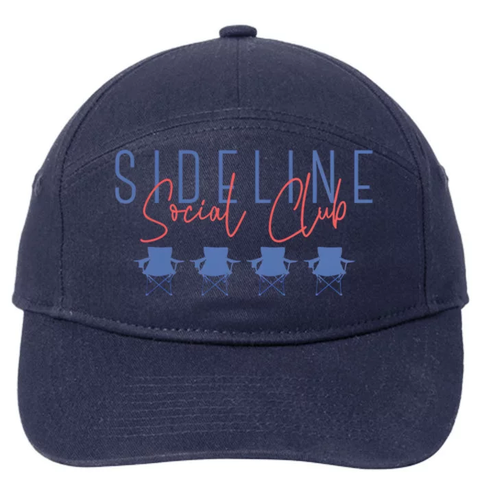 Game Day Sideline Social Club Tumbler Funny Mom Team Game Day 7-Panel Snapback Hat