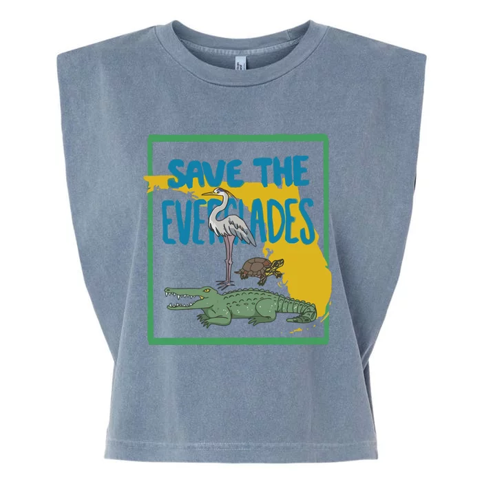 Gators Daily Save The Everglades Garment-Dyed Women's Muscle Tee