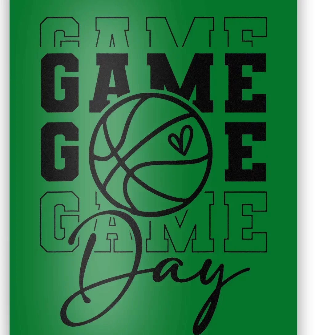 Game Day Sport Lover Mothers Day Basketball Mom Women Girl Poster