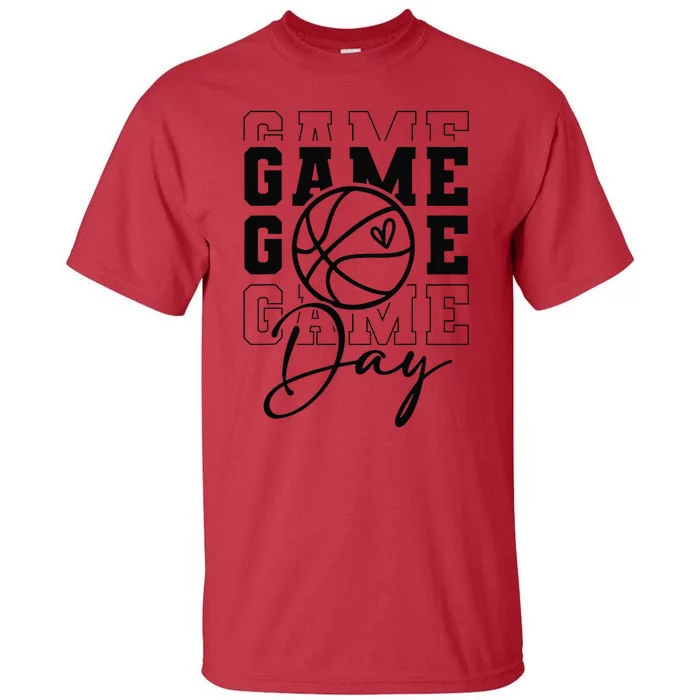 Game Day Sport Lover Mothers Day Basketball Mom Women Girl Tall T-Shirt