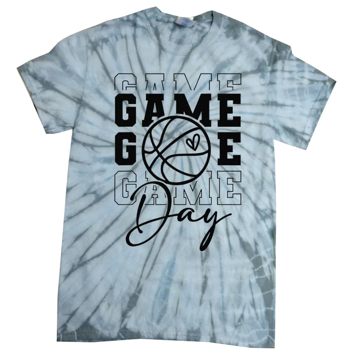 Game Day Sport Lover Mothers Day Basketball Mom Women Girl Tie-Dye T-Shirt