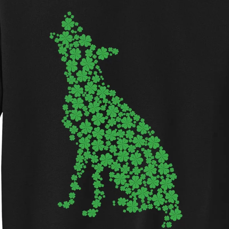 Green Dog Shamrock St Patricks Day Sweatshirt