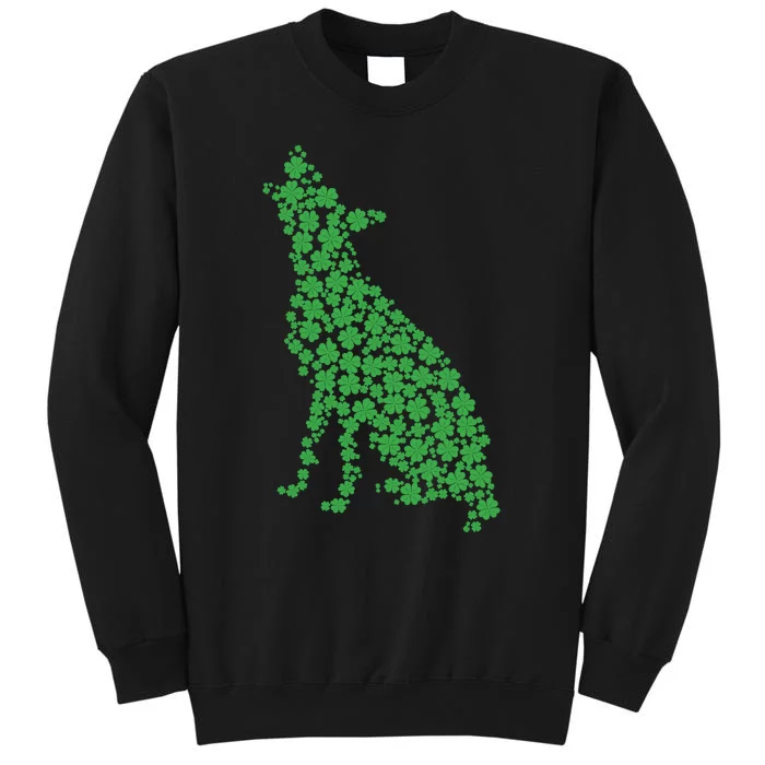 Green Dog Shamrock St Patricks Day Sweatshirt