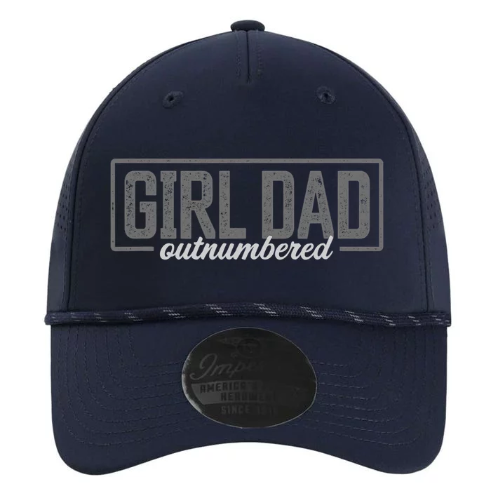 Girl Dad Shirt For Men Father's Day Outnumbered Girl Dad Performance The Dyno Cap