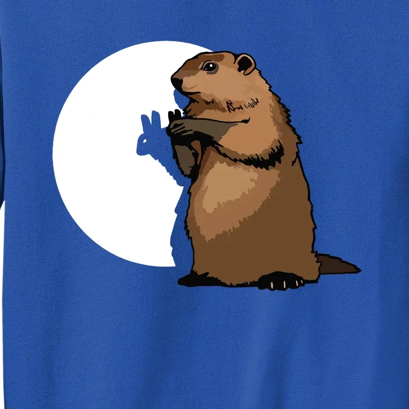 Groundhog Day Shadow Puppet Funny Gift Sweatshirt