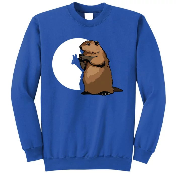 Groundhog Day Shadow Puppet Funny Gift Sweatshirt