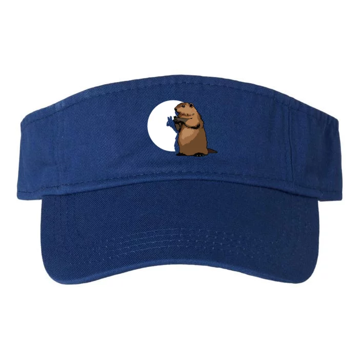 Groundhog Day Shadow Puppet Funny Gift Valucap Bio-Washed Visor