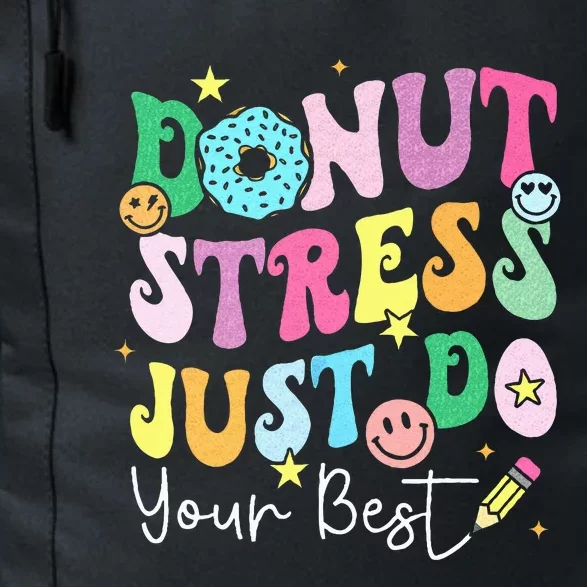 Groovy Donut Stress Just Do Your Best Test Day Daily Commute Backpack